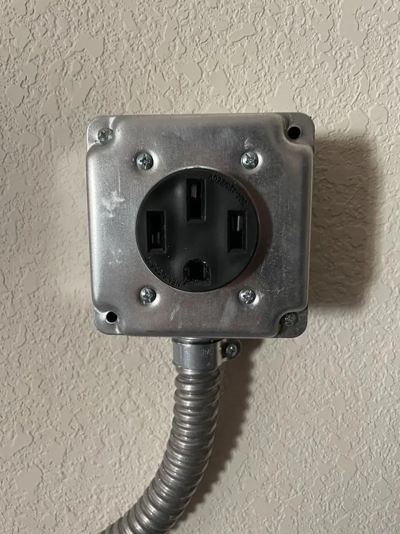 NEMA 14-50 outlet installed for Smart Home Electrical in Bethel